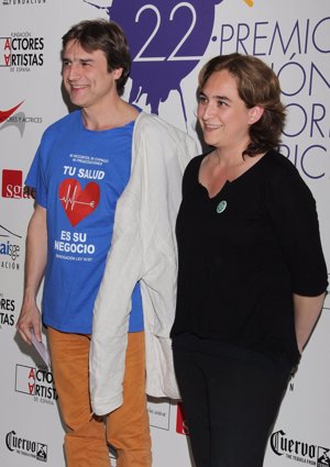 Alberto San Juan con su camiseta reivindicativa