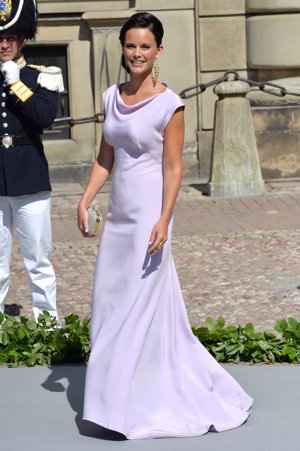 Sofia Hellqvist con el vestido tan parecido de Pippa Middleton FOTOS: GETTY