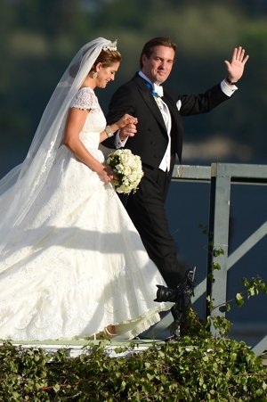 Los novios yendo hacia el barco FOTOS:GETTY