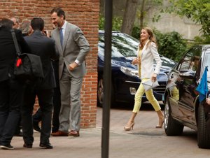 Doña Letizia a la llegada al evento