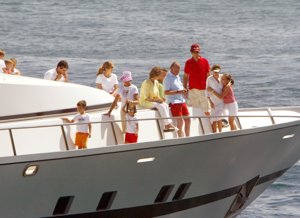 La Familia Real en el que fue su barco, Fortuny