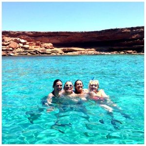 Raquel Sánchez Silva en las playas de Formentera