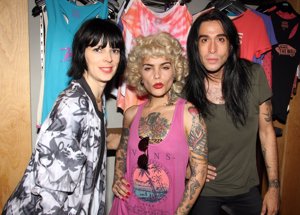 Bimba Bosé junto a  Vinila Von Bismarck y Mario Vaquerizo