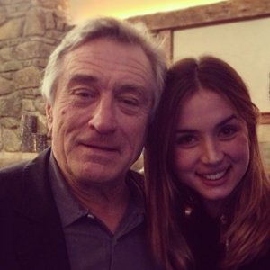 Junto a Robert de Niro