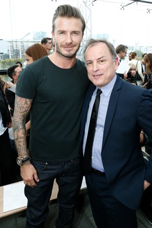 David Beckham y Michael Burke
