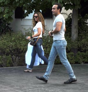 Rocío Carrasco con una gran confianza, fue la que asistió antes que todos y se cambió de modelito allí