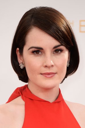Michelle Dockery de Downtown Abbey optó por la sencillez en su máxima expresión ya que el maquillaje era casi imperceptible.