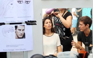 Entre viaje y viaje, y sesión y sesión, Davinia Pelegrí y Oriol Elcacho, aprovechan cualquier momento para estar juntos