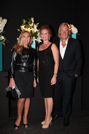 Norma Duval y su novio Mathias Kühn, no quisieron perderse la velada