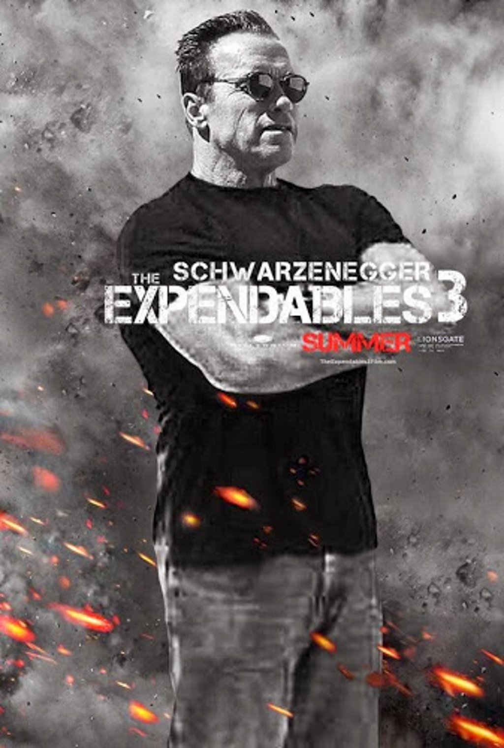 Los Mercenarios 3 Dieciseis posters individuales para cada protagonista