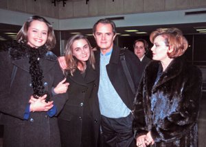 Rocío y Junior con sus dos hijas, Shaila y Carmen