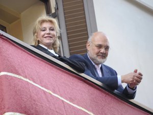 La Baronesa Thyssen no faltó tampoco en Málaga