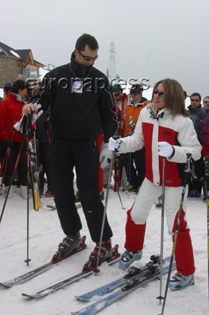 Letizia, llevaba unas botas Salomon con unas resistencias con calor para ir más calentita