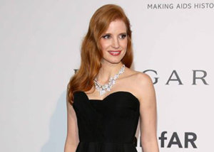 Jessica Chastain presume de melena pelirroja