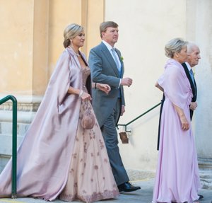 Máxima y Guillermo de Holanda en la boda de Juan Zorreguieta