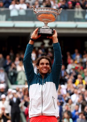 Rafa Nadal pletórico el año pasado en París