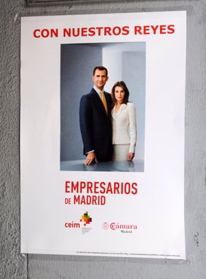 Madrid se llena de carteles con la foto de los futuros reyes