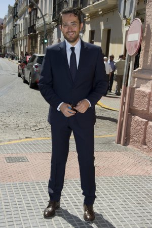 Máxim Huerta estuvo elegante y sonriente en la boda de Patricia Pardo