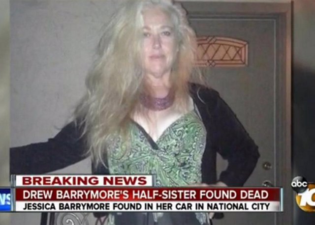 Jessica Barrymore, hermana de Drew Barrymore, hallada muerta coche
