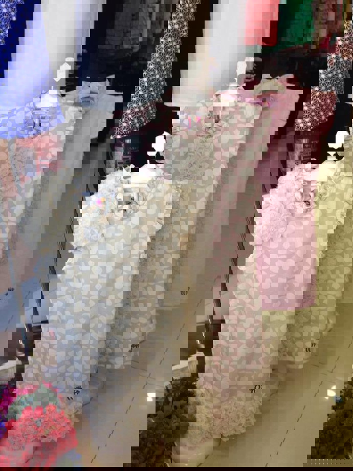 vestidos ideales para niña de topos con volantes de Calle Pureza vestidos ideales para niña de topos con volantes de Calle Pureza