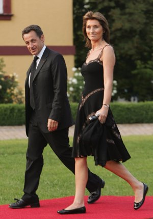 Nicolás Sarkozy y Cécilia