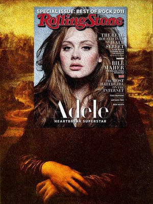 Adele, Rolling Stone de Abril 2011 con La Mona Lisa de Leonardo da Vinci.jpg