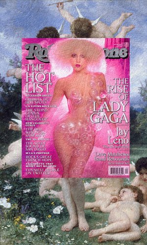 Lady Gaga, Rolling Stone Junio 2009 con El Retorno de la Primavera de William Adolphe Bouguereau
