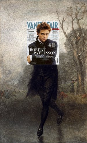 Robert Pattinson, Vanity Fair Italy Marzo 2010 con The Skater portrait of William Grant de Gilbert Stuart