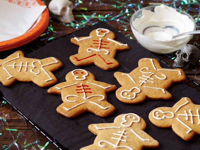 Galletas esqueleto para Halloween