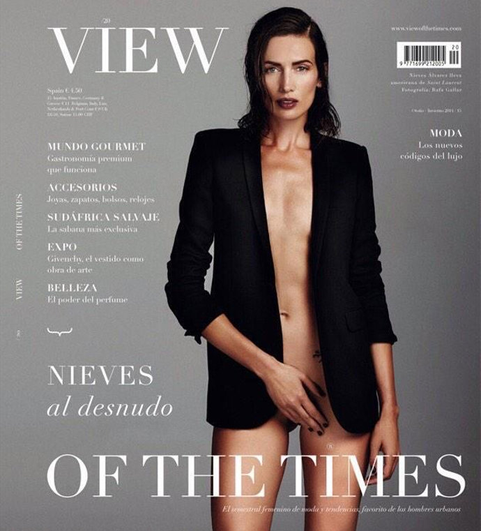 Nieves Álvarez, se desnuda para view