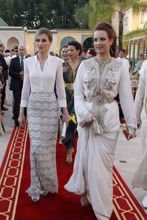 Letizia y Lalla Salma, deslumbraron durante la visita de Los Reyes de España a Marruecos