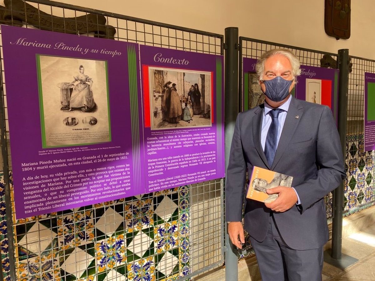Una exposición en el Patio del Ayuntamiento de Granada recorre la historia de Mariana Pineda