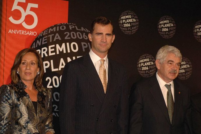 EL PRÍNCIPE FELIPE PRESIDE EN BARCELONA LA ENTREGA DEL PREMIO PLANETA