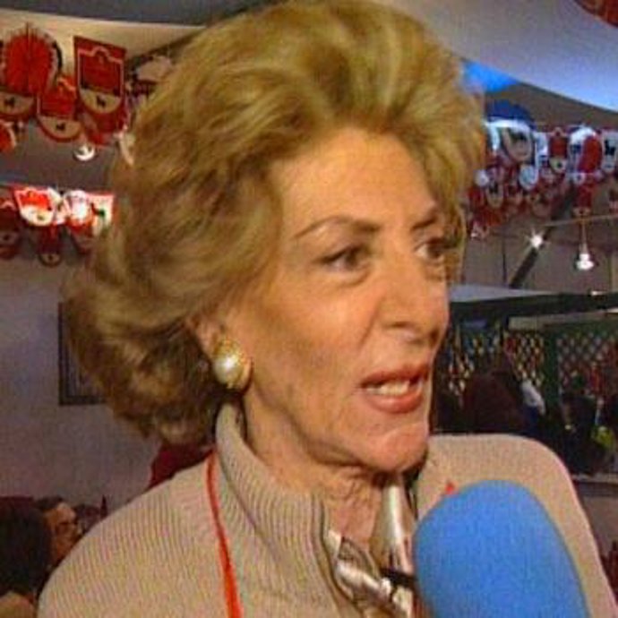 Pitita ridruejo acudio al rastrillo benefico 'Nuevo Futuro'