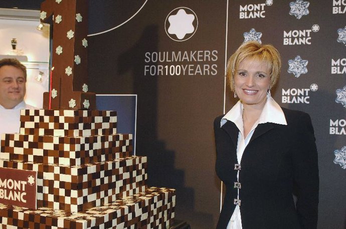AINHOA ARTETA AMADRINÓ LA FIESTA DE ANIVERSARIO DE LA BOUTIQUE MONTBLANC DE BARCELONA