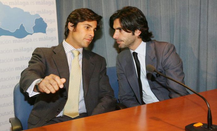 Francisco Rivera Ordóñez y Javier Conde, miembros de la nueva adjudicataria de la plaza de toros de la Malagueta
