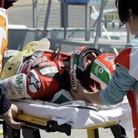 Locatelli, ingresado en coma inducido tras sufrir una caída en los entrenamientos de Jerez