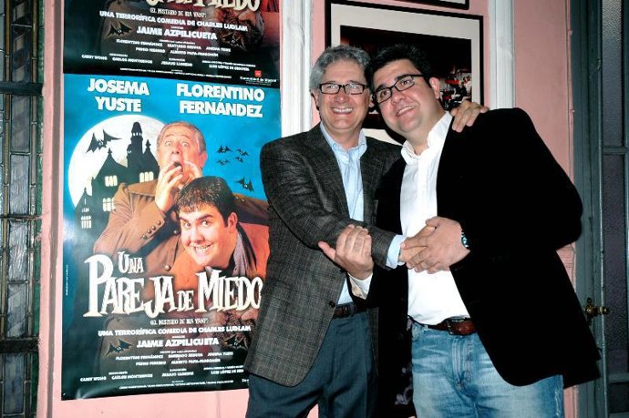 Florentino Fernández debuta en el teatro junto a Josema Yuste en la comedia terrorífica, "Una pareja de miedo"
