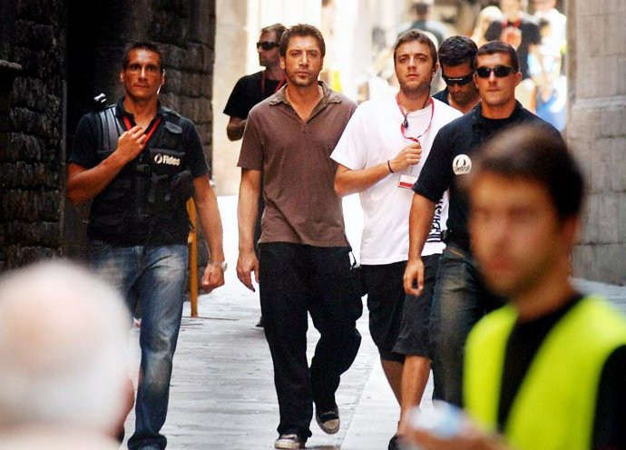 Javier Bardem, perfecto anfitrión con Scarlett Johansson y Woody Allen