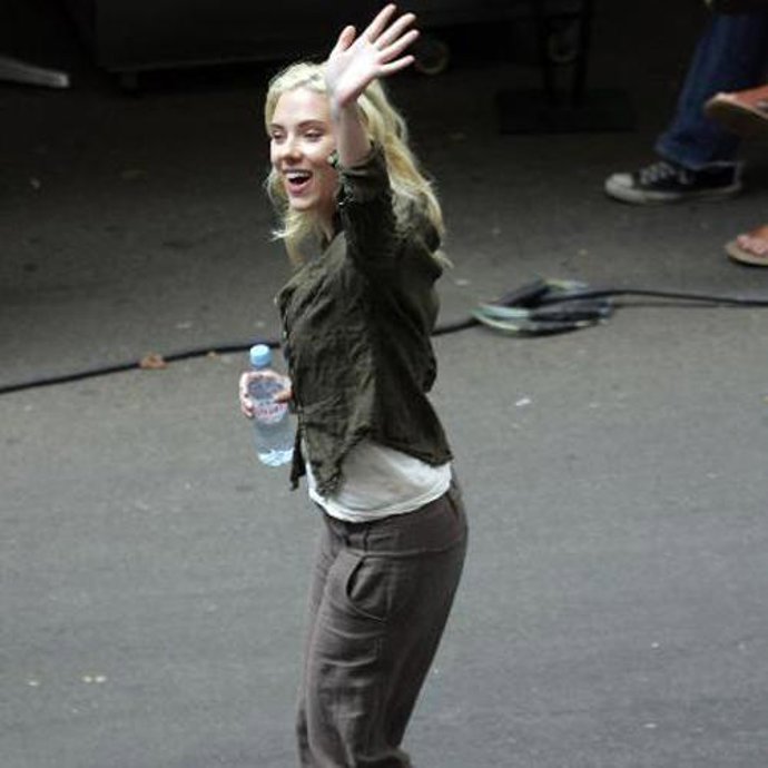 Scarlett Johansson hasta en la sopa