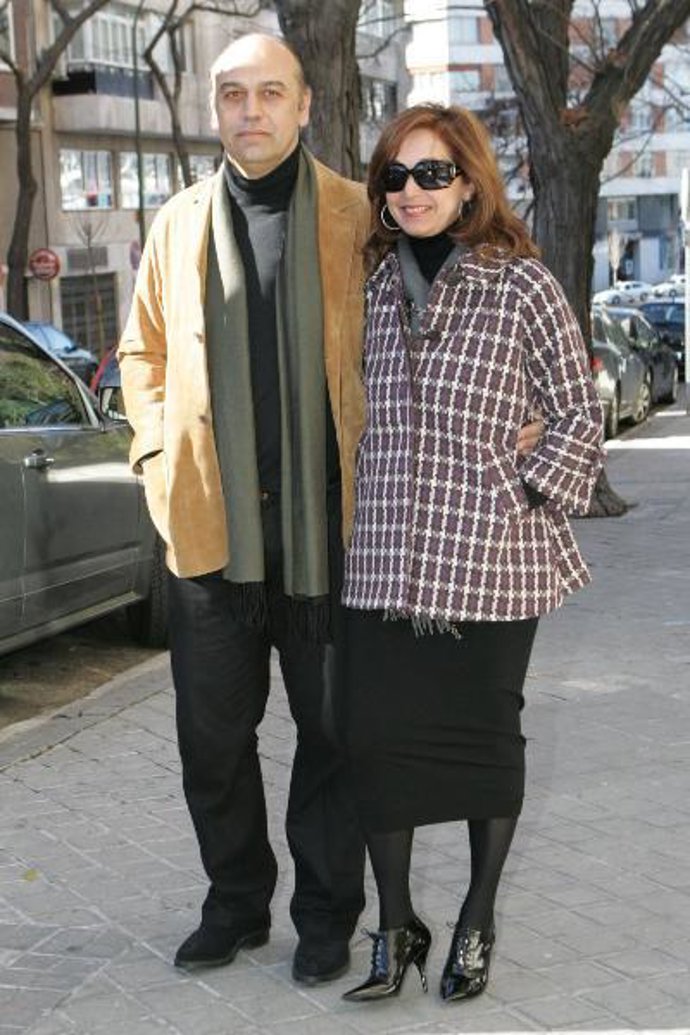 La pareja en el día del cumpleaños de Ana Rosa Quintana.