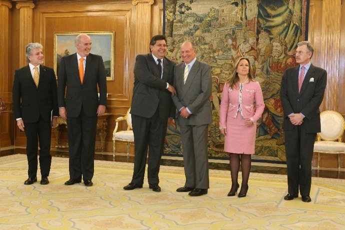 Audiencia de don Juan Carlos al presidente peruano.