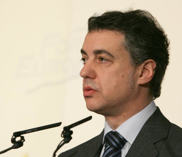 El presidente del PNV, hoy en Madrid.