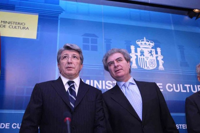 El presidente del Atlético y el ministro