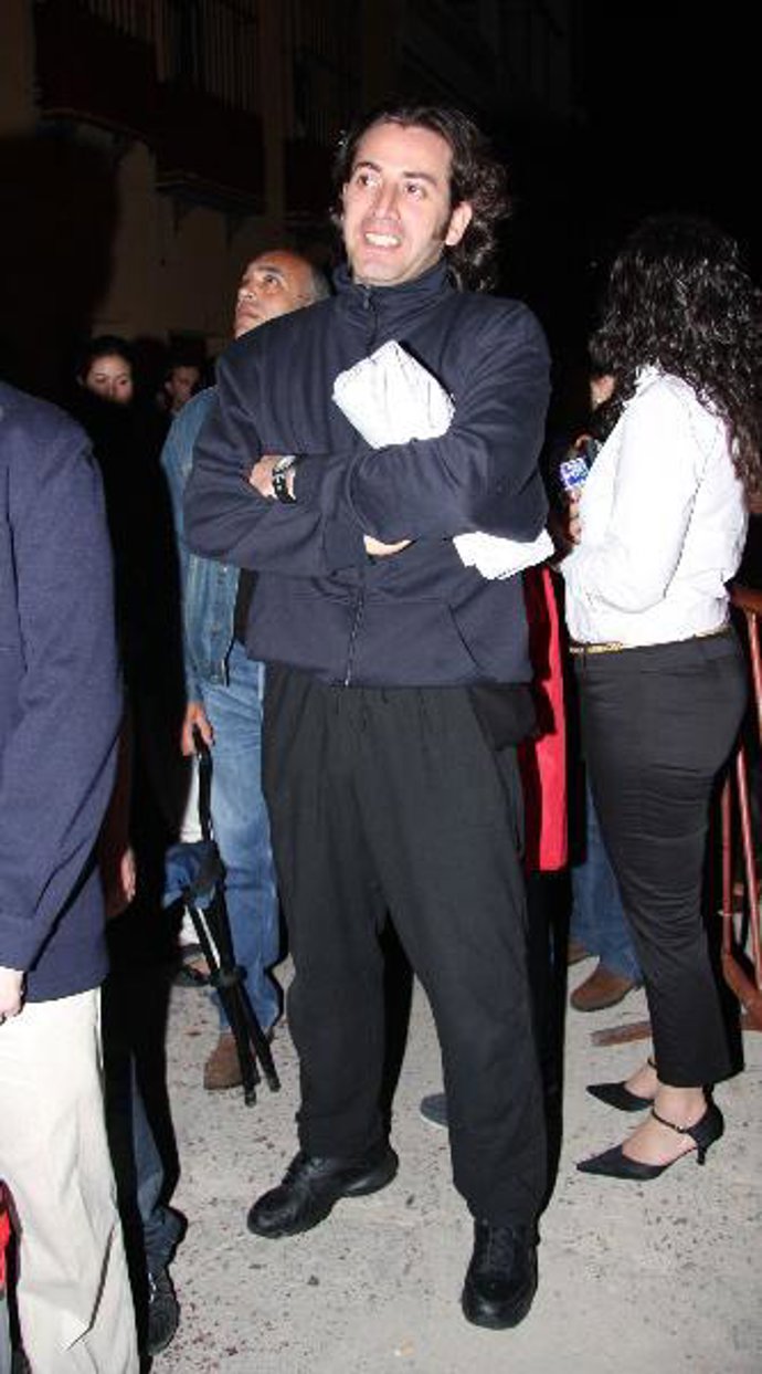 Antonio Garrido en la Semana Santa sevillana.