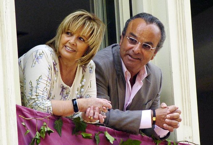 María Teresa Campos y Santiago García.