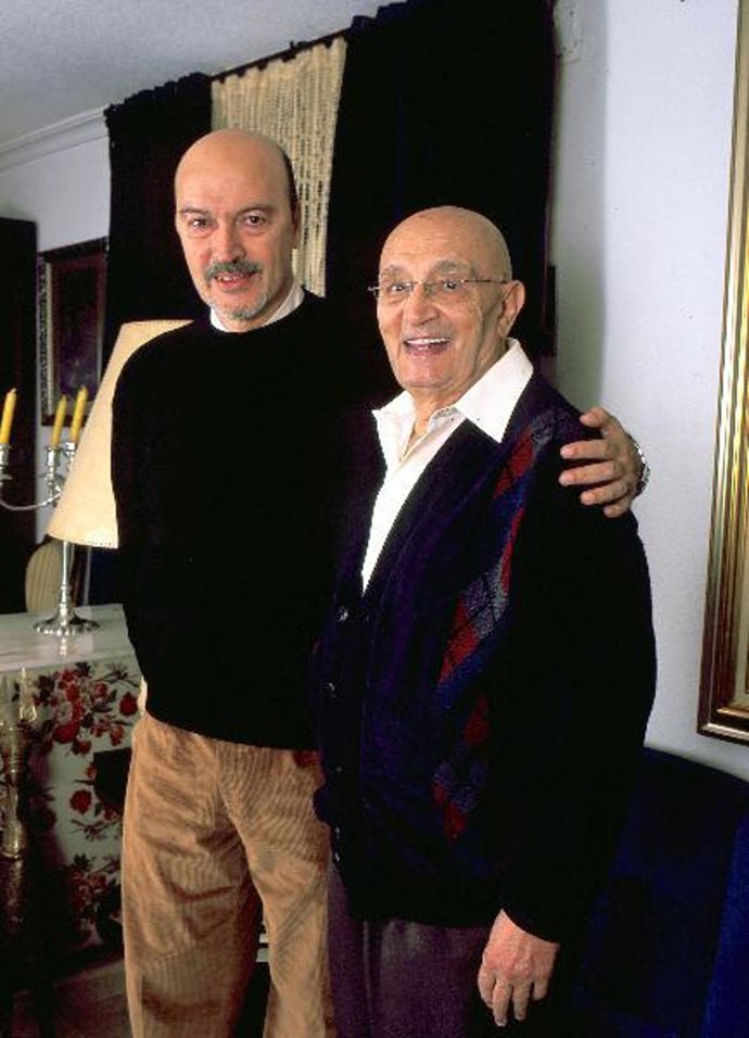 Tony Leblanc y su hijo, dos grandes amigos.