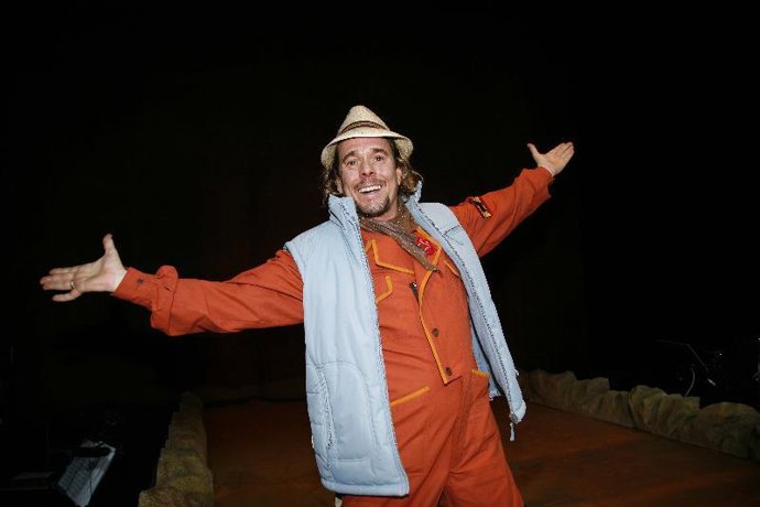 Juan Muñoz en la pista de circo.
