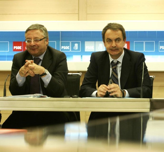 José Luis Rodríguez Zapatero y José Blanco.