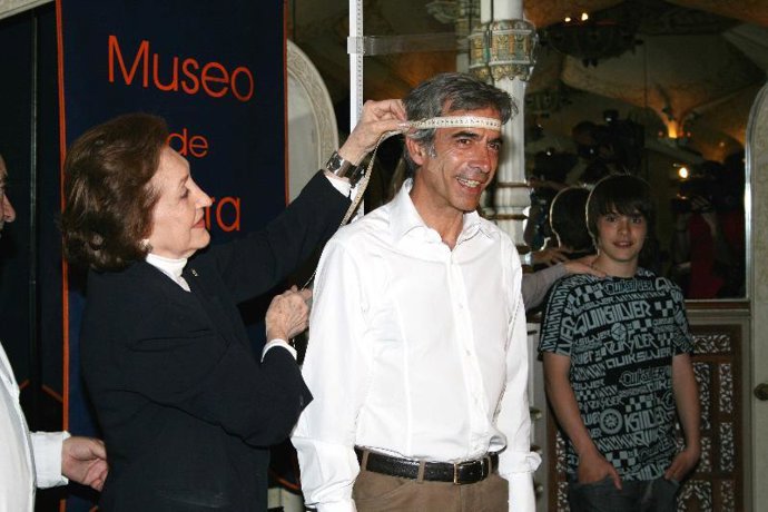 Imanol Arias en el museo.